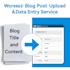 be your virtual assistant for data entry and wp upload