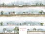 render unique architectural masterplan ,elevation , section
