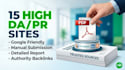 do PDF submission 15 high authority document sharing sites