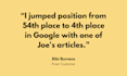 write well researched SEO articles, blog posts, and content