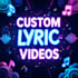 create modern lyrics video animation