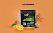 design premium supplement label with 3d mockup or packaging