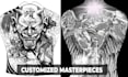 create a stunning tattoo design with detail by a professional artist