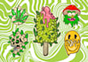 make trippy psychedelic and vintage illustration for tshirt