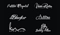 do modern signature logo, handwritten fonts or text design