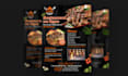 design editable stunning restaurant flyers, menus, trifold menus