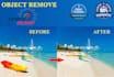 do photo editing,image retouching and object removing within 2 hours