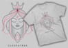 create tshirt design unique monoline art for your brand