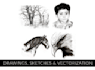 draw a stylish pencil sketch from your images