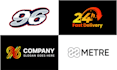 create unique and modern number logo design for your brand