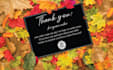 design amazon thank you card, product insert, package insert