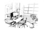 do line art sketch and hatch