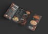 design modern restaurant menu, chalkboard menu, trifold menu