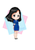 draw cute anime character , chibi character and cute doodle
