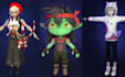design and rig 3d vtuber model,vrchat avatar,live2d,3d game character,anime,vrc