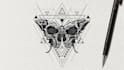 make geometric tattoo design