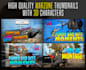make a really good youtube gaming thumbnail