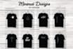 create minimalist t shirt design and custom tshirt design
