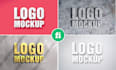 do 10,000 professional logo mockup designs for stunning and premium branding