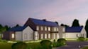 design house front elevation exterior 3d rendering