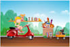 do animal and children book illustration