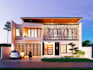 create 3d model exterior facade with realistic rendering