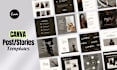 design aesthetic canva templates for modern brand identities