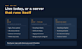 deploy your web app to AWS, digitalocean, railway, or heroku