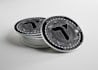 design 3d gold and silver coin logo crypto,token,cryptocurrency, animation, nft