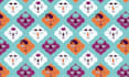 design illustrated seamless pattern in folk and ethnic style