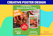 design creative flyers and posters professionally