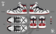 create shoes sneakers and footwear design for you