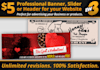 design a PROFESSIONAL Banner, Slider or Header for your Website in 48 hours