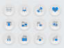design unique simple vector, svg icon set for web and app