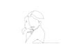 draw unique custom single line art, one line drawing, and continuous line logo