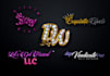 design luxurious sparkle, glitter, shine, feminine logo