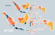 make a vector tracing from your image, unlimited revision