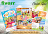 create awesome summer camp, winter camp, graduation, kids party, school flyers