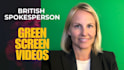 be your british presenter on green screen