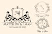 design unique wedding logo, monogram and initials