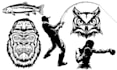 draw custom line art and silhouette stencil