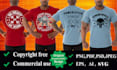 do trendy workout fitnees t shirt and logo design