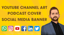 design podcast cover art for itunes spotify logo design podcast