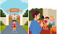 draw children story book illustration