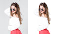 do photo masking, alpha masking and background removed