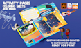 design and illustrate custom coloring or activity sheets