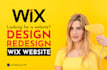 custom design wix website and redesign business wix website