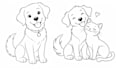 create custom pet portrait line art from your photo