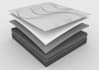 create 3d visualization of mattress with section