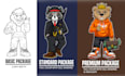 draw graphic t shirt design cartoon character illustration for clothing merch